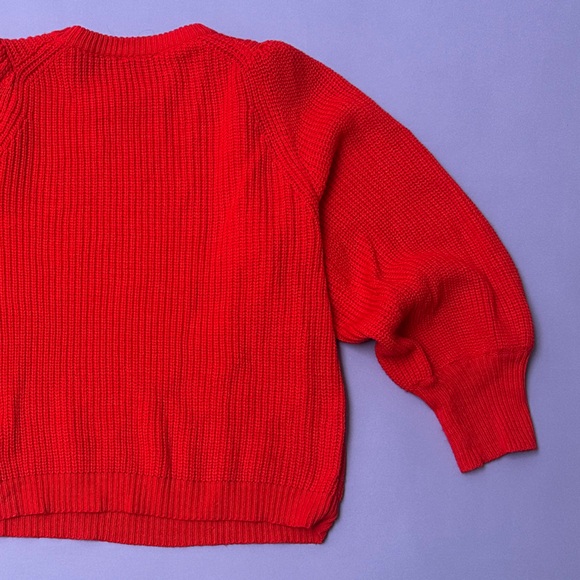 Red Women's Sweater - Picture 4 of 4